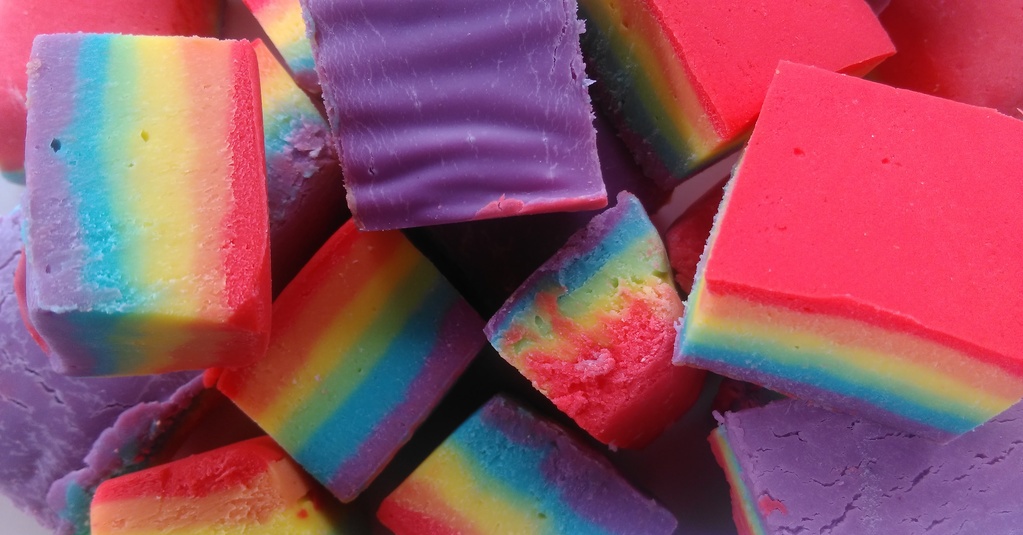 The Fudge Factory homemade fudge. Snoep van karamel en chocolade